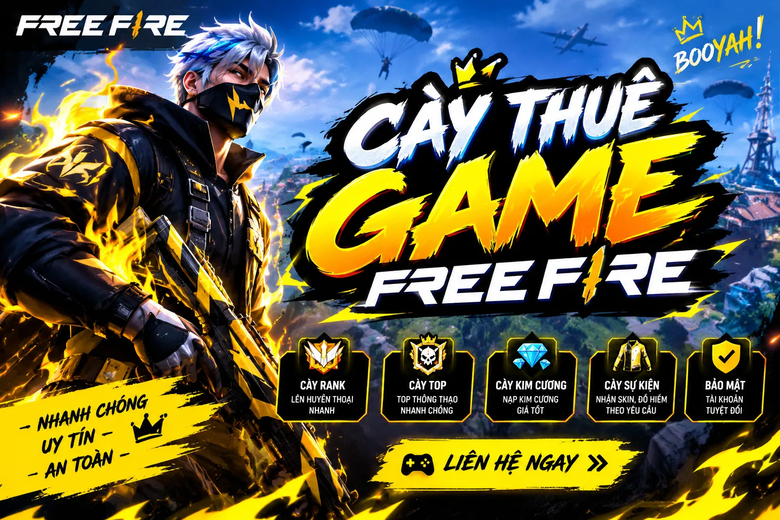 Cày Rank Tử Chiến Free Fire
